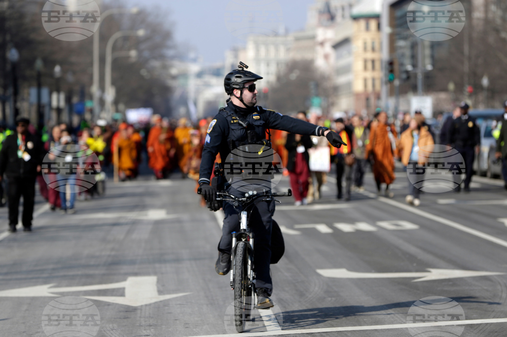 Buddhist Monks Peace Walk Washington