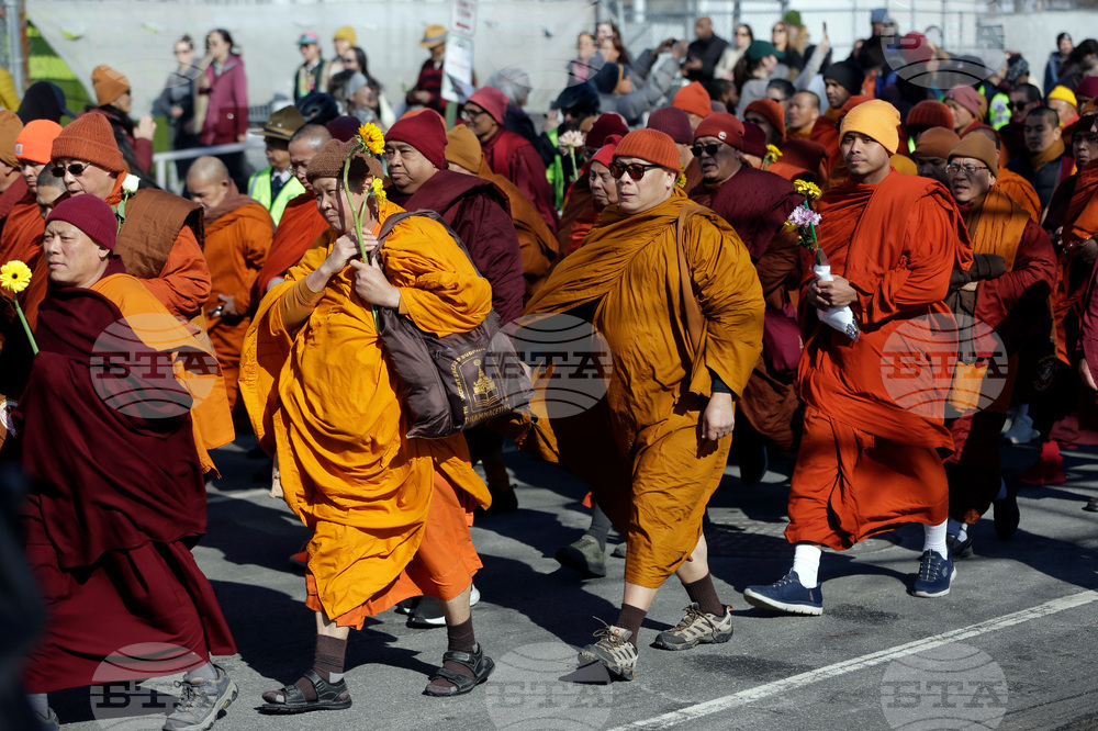 Buddhist Monks Peace Walk Washington
