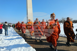 Buddhist Monks Peace Walk Washington