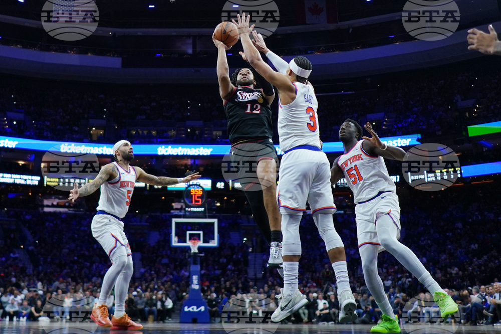 Knicks 76ers Basketball
