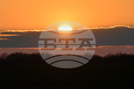 Село Горичево - природа - слънце - залез