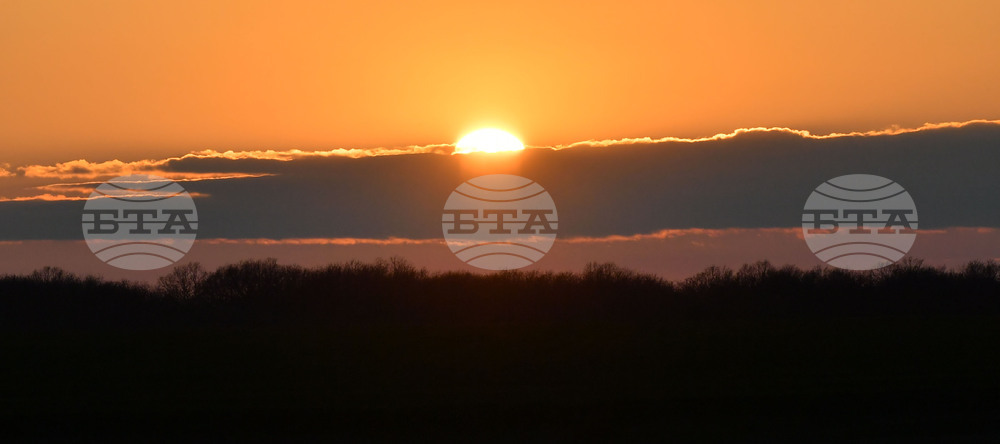 Село Горичево - природа - слънце - залез