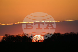 Село Горичево - природа - слънце - залез