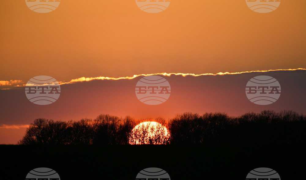 Село Горичево - природа - слънце - залез