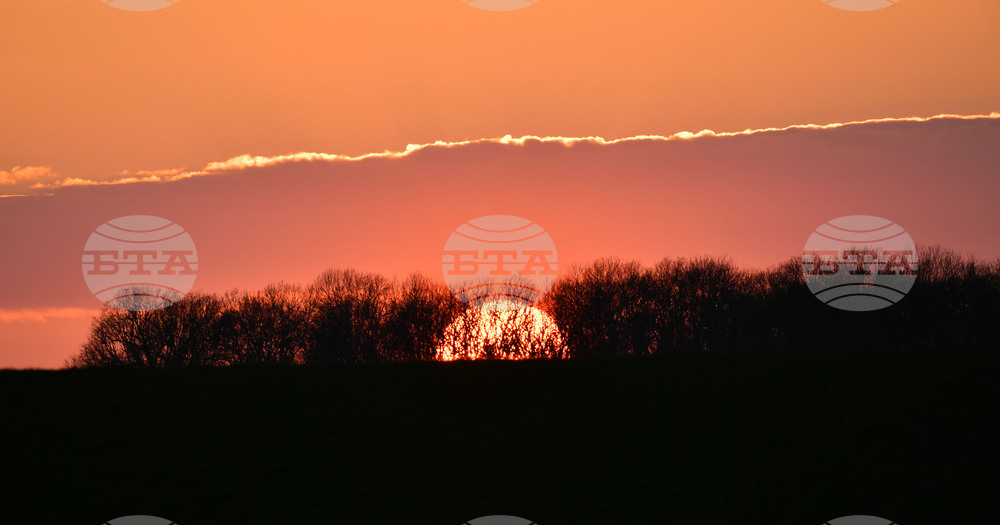 Село Горичево - природа - слънце - залез