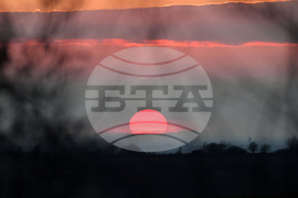 Село Горичево - природа - слънце - залез