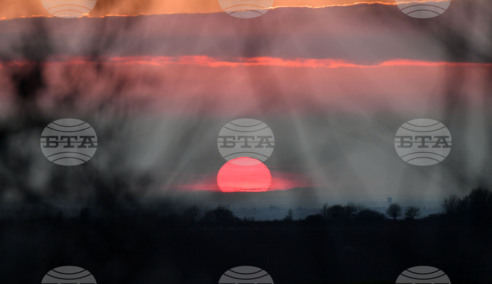 Село Горичево - природа - слънце - залез