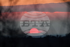 Село Горичево - природа - слънце - залез