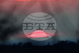 Село Горичево - природа - слънце - залез