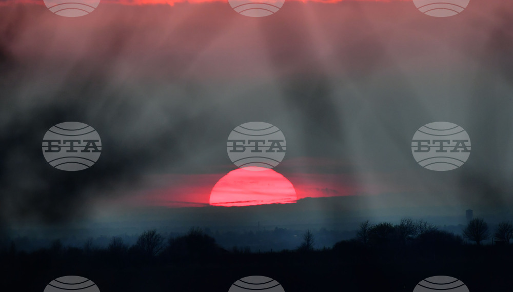 Село Горичево - природа - слънце - залез