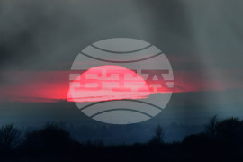 Село Горичево - природа - слънце - залез