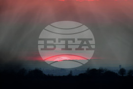 Село Горичево - природа - слънце - залез