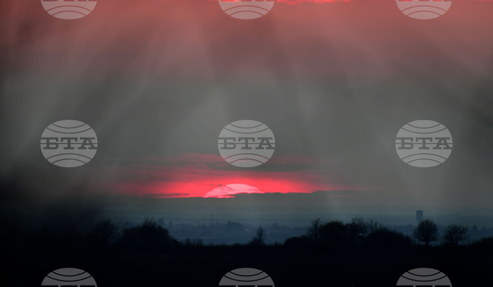 Село Горичево - природа - слънце - залез