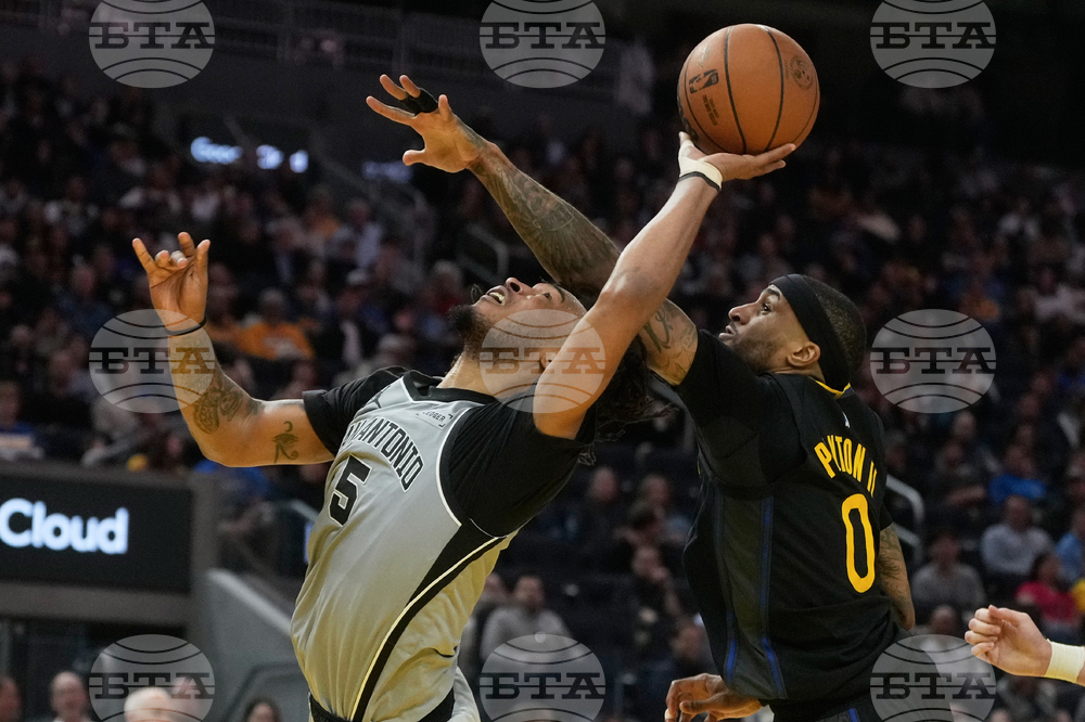 Spurs Warriors Basketball