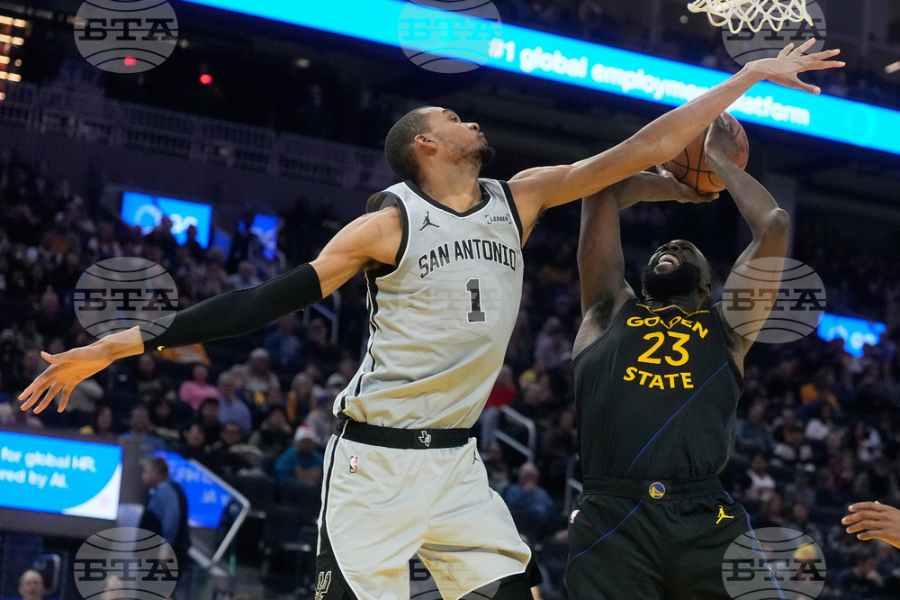 Spurs Warriors Basketball