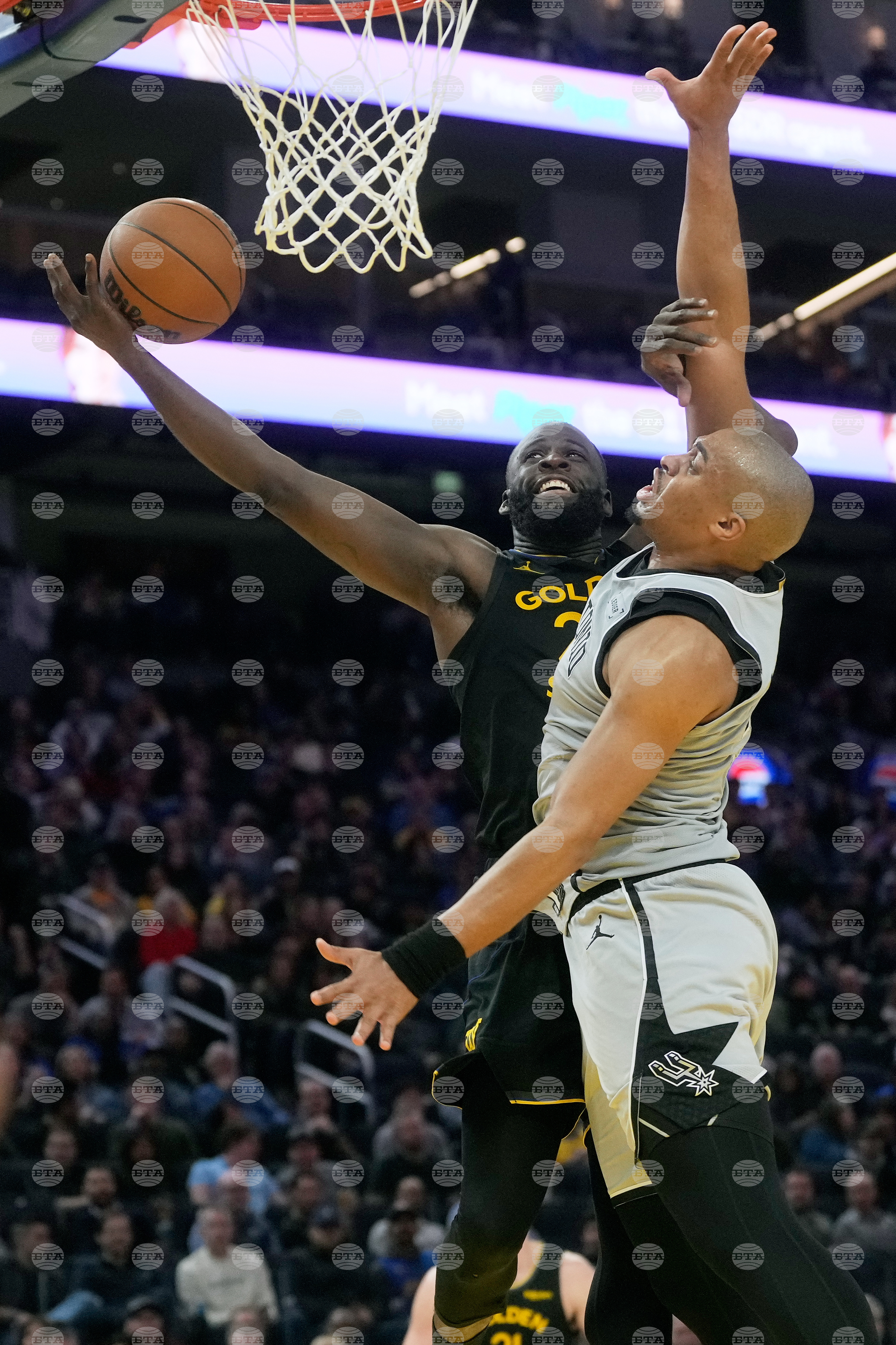 Spurs Warriors Basketball