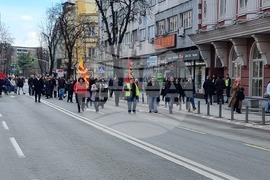 Северна Македония - синдикален протест