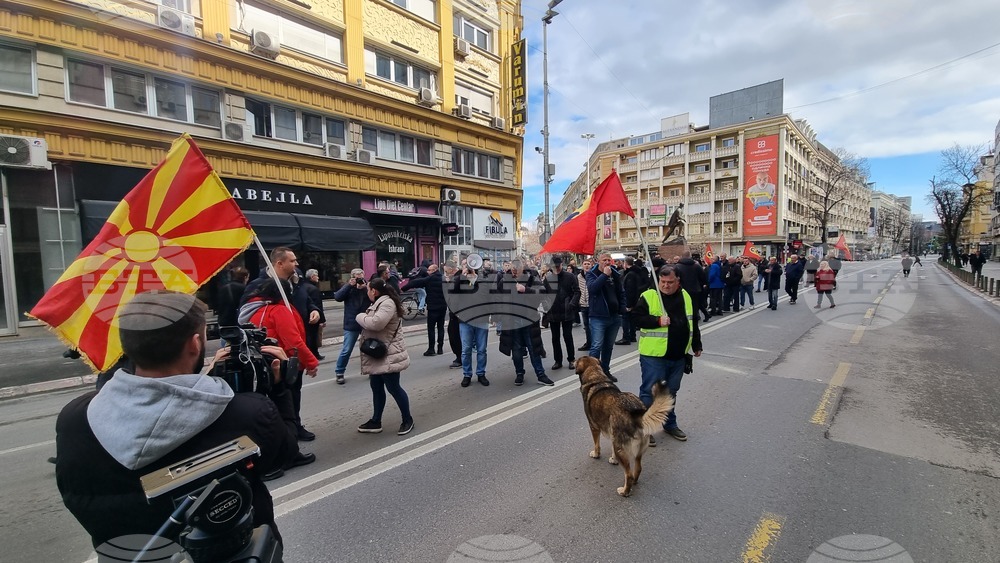 Северна Македония - синдикален протест