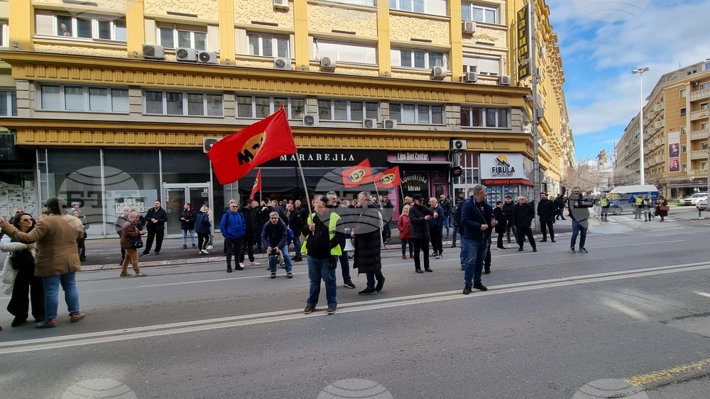 Северна Македония - синдикален протест