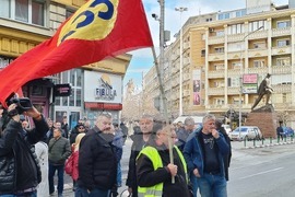 Северна Македония - синдикален протест
