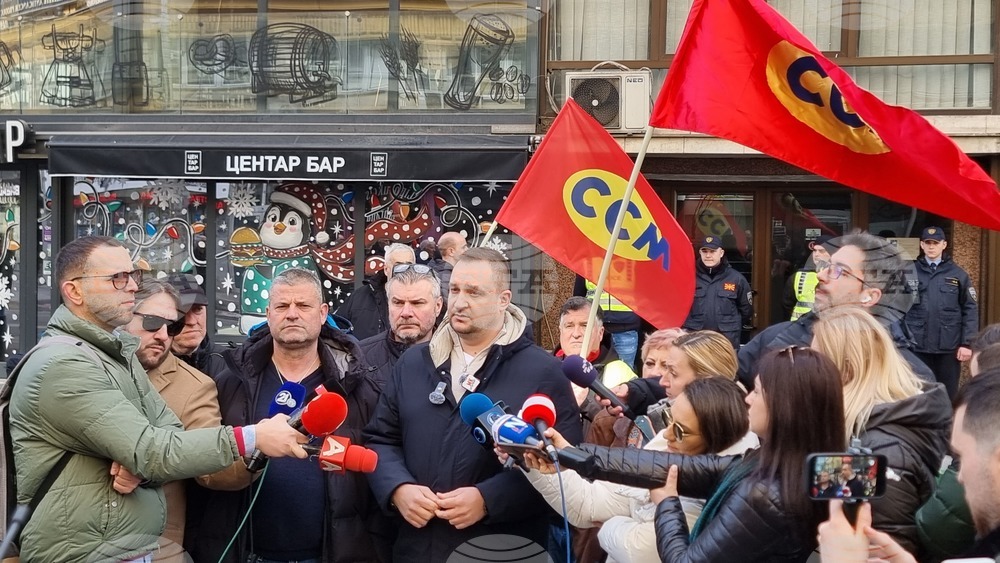 Северна Македония - синдикален протест