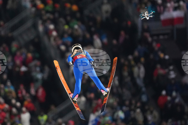 Milan Cortina Olympics Ski Jumping Drones