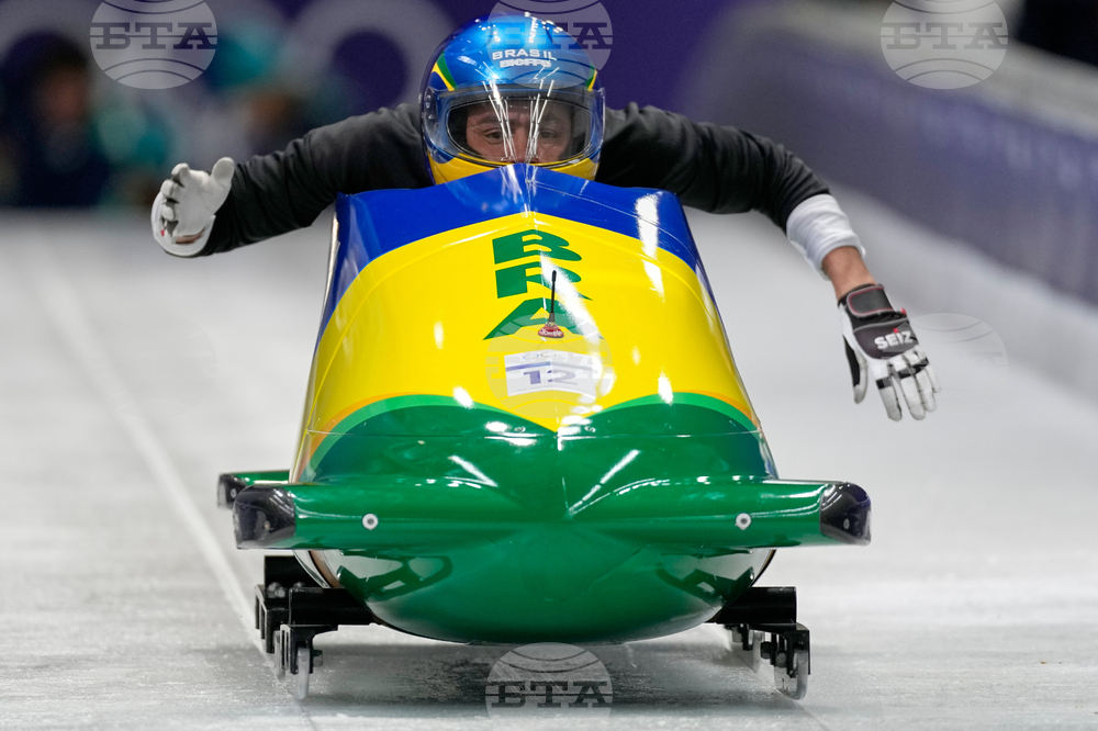APTOPIX Milan Cortina Olympics Bobsled