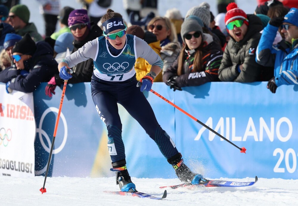Състезателката по ски бягане Калина Недялкова завърши 87-а в интервалния старт на 10 километра на Олимпиадата в Милано-Кортина, двоен триумф за Швеция