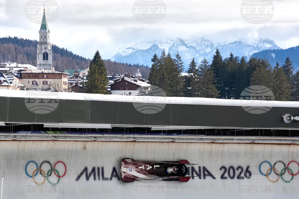 APTOPIX Milan Cortina Olympics Bobsled