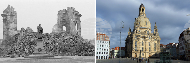 На 13 февруари 1945 г. започват тридневните бомбардировки над Дрезден