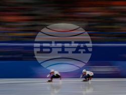 APTOPIX Milan Cortina Olympics Short Track Speedskating