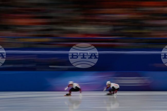 APTOPIX Milan Cortina Olympics Short Track Speedskating