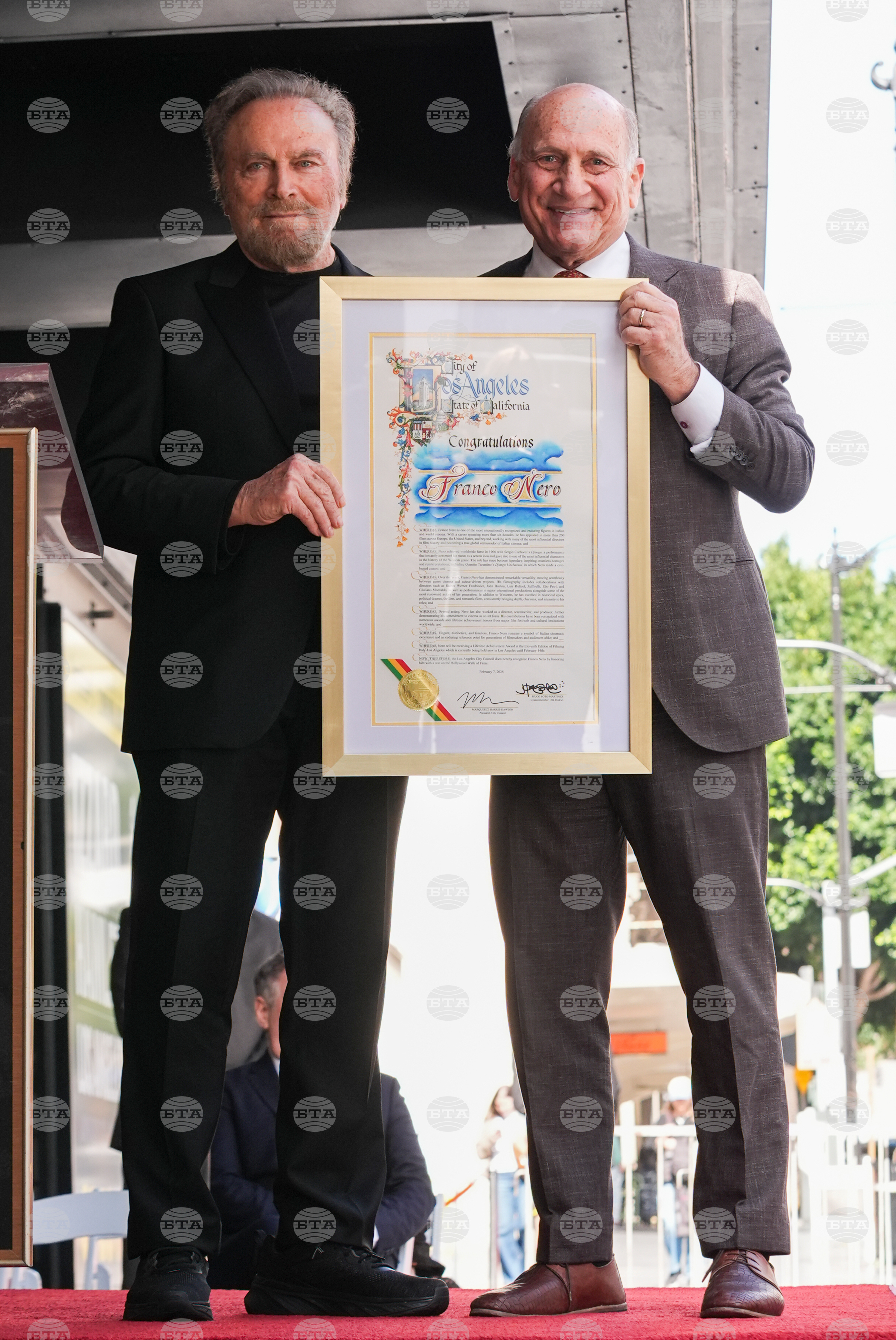 Franco Nero Walk of Fame