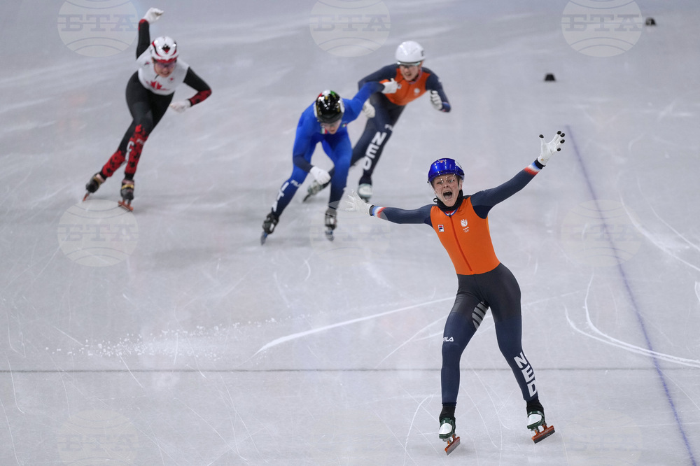 APTOPIX Milan Cortina Olympics Short Track Speedskating
