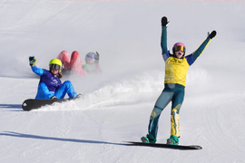 APTOPIX Milan Cortina Olympics Snowboard