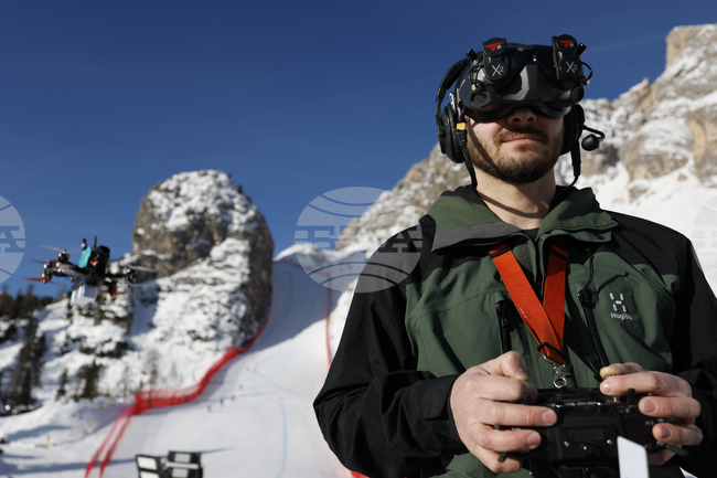 Milan Cortina Olympics Alpine Skiing Piloting Drones
