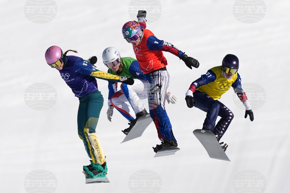 APTOPIX Milan Cortina Olympics Snowboard
