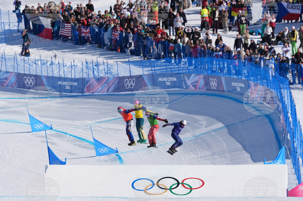 APTOPIX Milan Cortina Olympics Snowboard