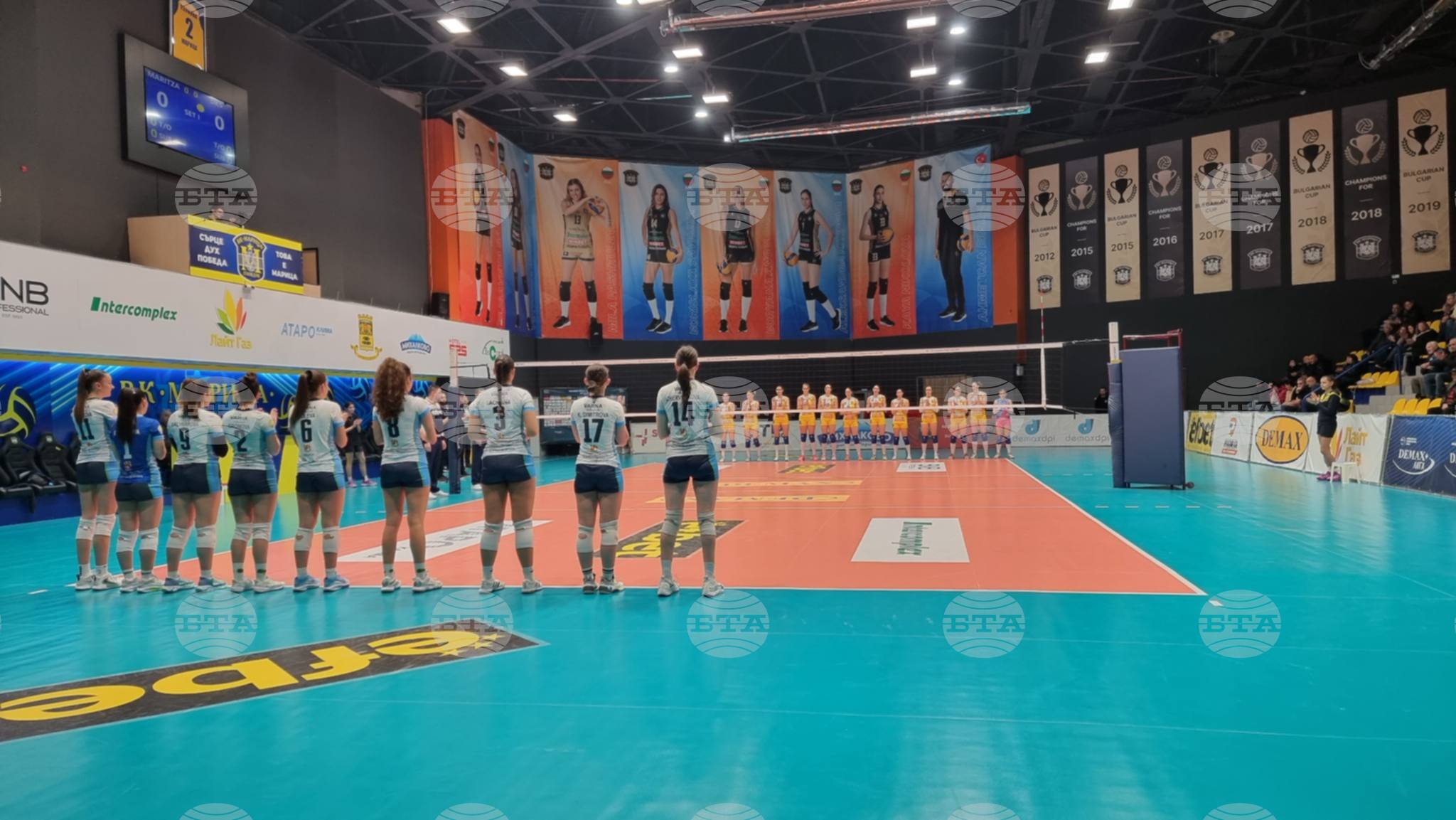 Шампионът Марица (Пловдив) продължава победната си серия в НВЛ след чист успех над ДКС Варна