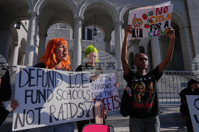 Immigration Enforcement Protest Los Angeles