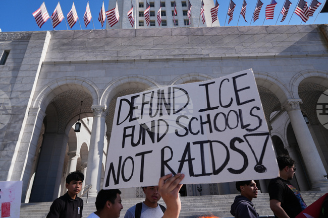 Immigration Protests Los Angeles
