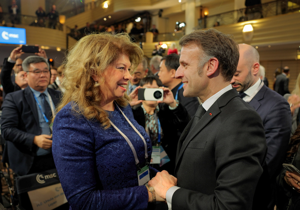 President Iotova Meets French President Macron at Munich Security Conference