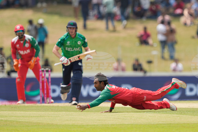APTOPIX Ireland Oman T20 WCup Cricket