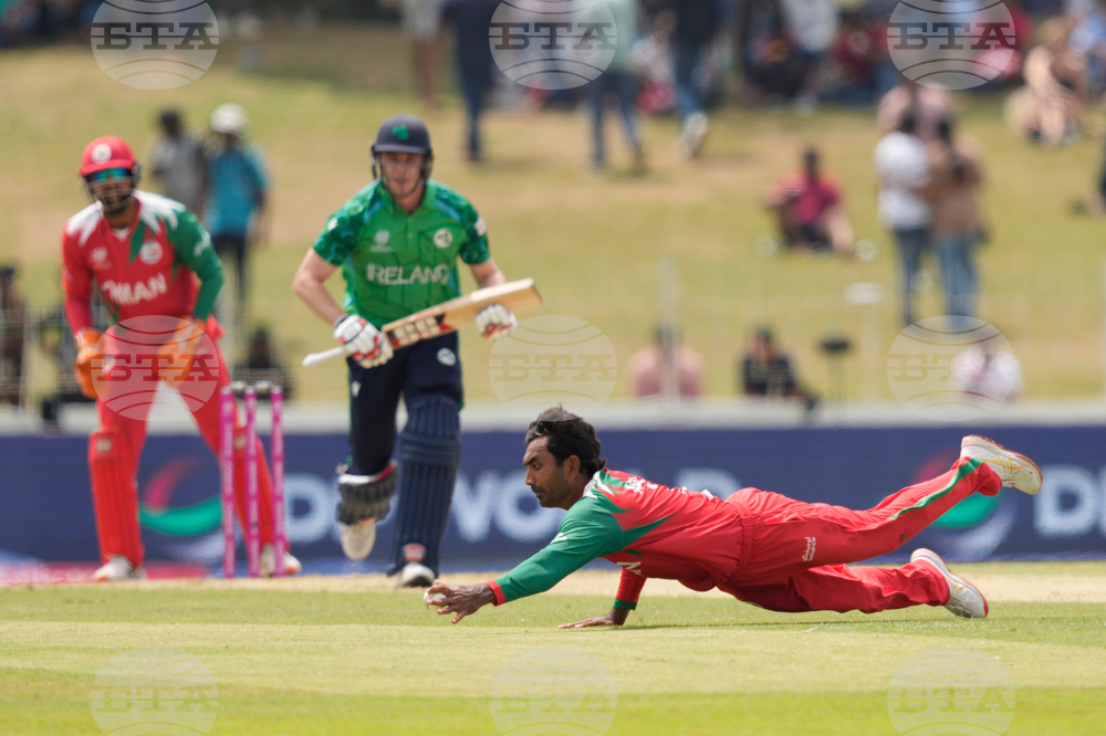 APTOPIX Ireland Oman T20 WCup Cricket