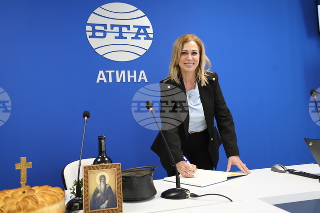  ANA-MPA Board President Agatsa: Opening of BTA Press Club in Athens Important Moment for Bulgaria, Greece, Journalism
