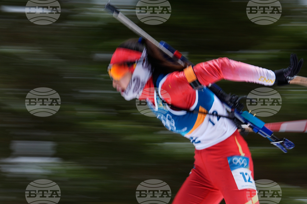APTOPIX Milan Cortina Olympics Biathlon