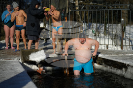 Russia Ice Swimming