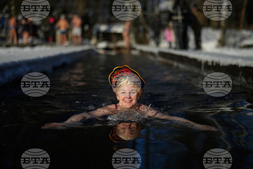 APTOPIX Russia Ice Swimming