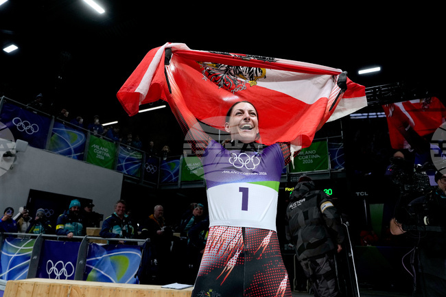 Австрийката Жанин Флок взе златния олимпийски медал на скелетон (жени) на Игрите в Милано-Кортина