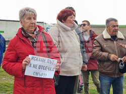 Елхово - лошо състояние на път I-7 - протест